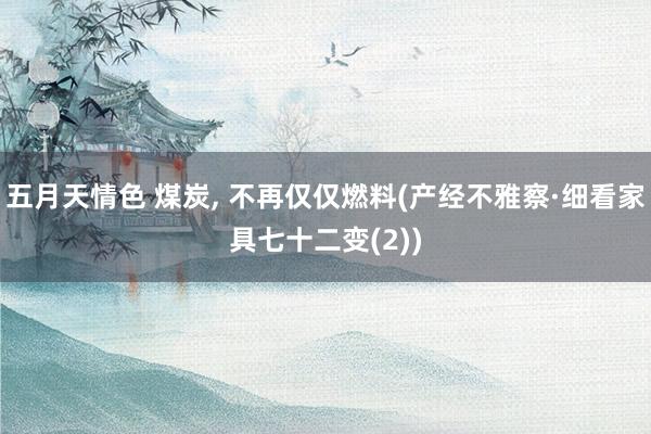 五月天情色 煤炭， 不再仅仅燃料(产经不雅察·细看家具七十二变(2))